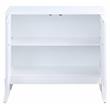 ACME Clem 2 Doors Wooden Console Table with Tapered Leg in White
