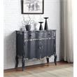 ACME Deianira 2 Doors Wooden Console Table with Storage Drawer in Antique Gray