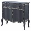 ACME Deianira 2 Doors Wooden Console Table with Storage Drawer in Antique Gray