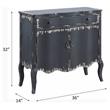 ACME Deianira 2 Doors Wooden Console Table with Storage Drawer in Antique Gray