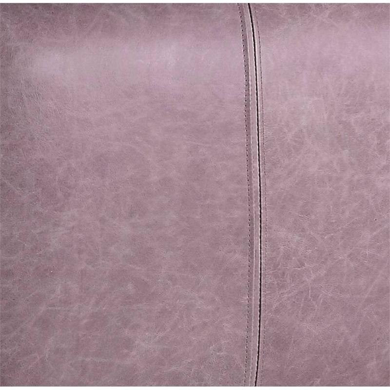 ACME Metis Top Grain Leather Upholstered Eastern King Bed  in Pink