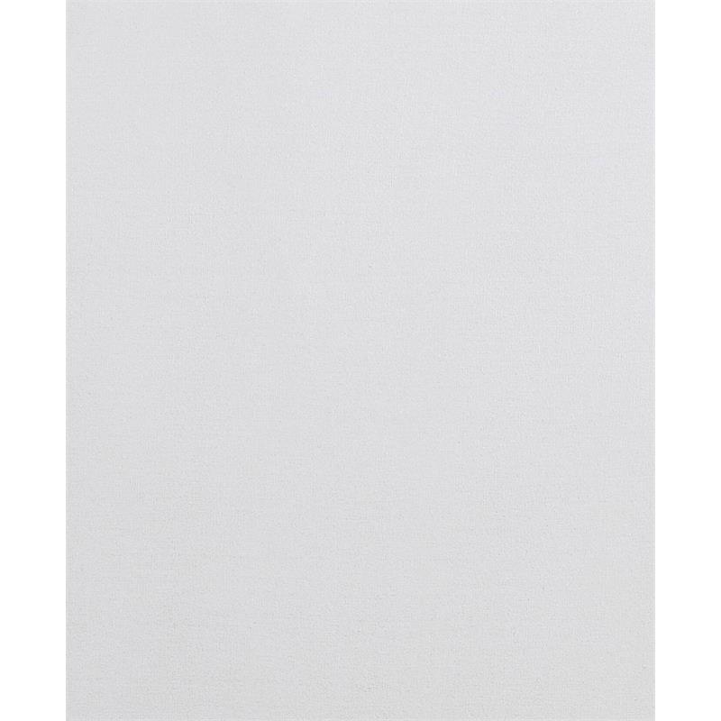 ACME Doris Top Grain Leather Upholstered Queen Bed in Vintage White