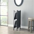 ACME Cordelia 3 Tier Shelves Metal Console Table in Sandy Black and Dark Bronze