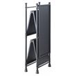 ACME Cordelia 3 Tier Shelves Metal Console Table in Sandy Black and Dark Bronze