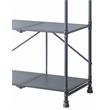 ACME Cordelia 3 Tier Shelves Metal Console Table in Sandy Black and Dark Bronze