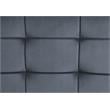 ACME Brantley Tufted Bench with Metal Frame in Gray and Sandy Gray Velvet