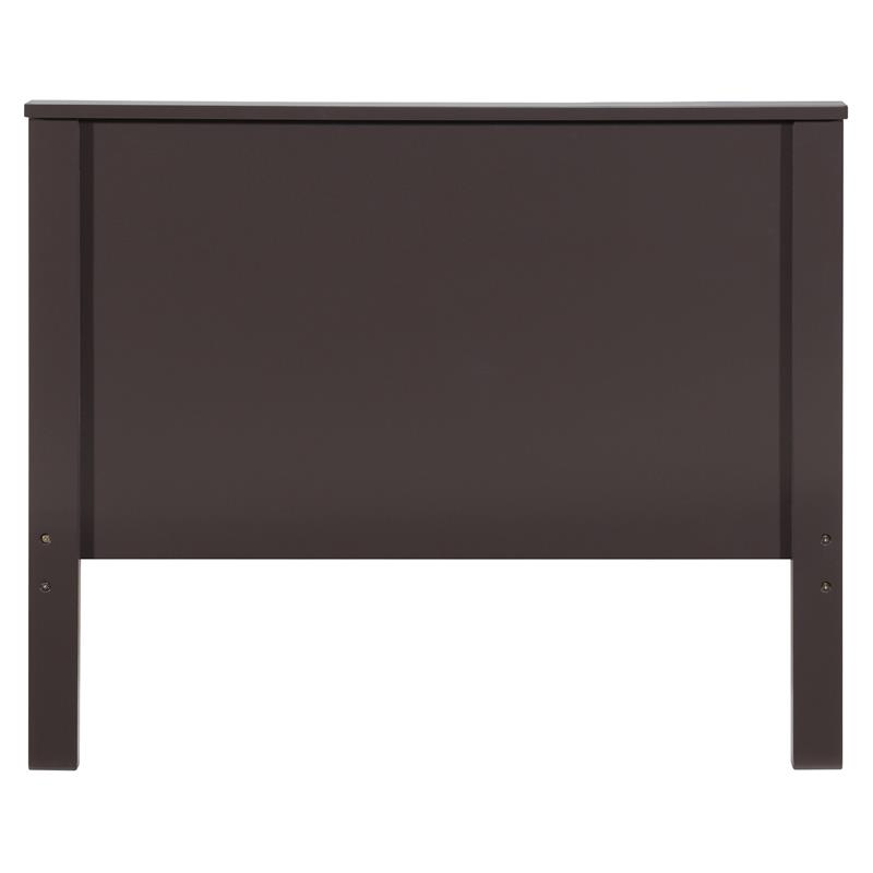 ACME Bungalow Wooden Twin Panel Bed with Slad System in Chocolate