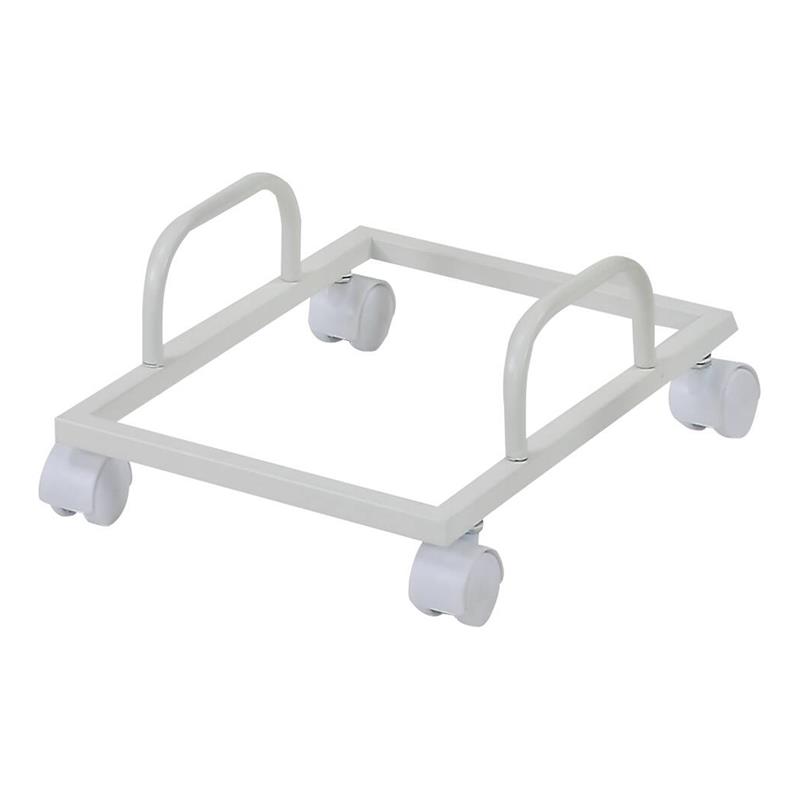 ACME Demas Wooden Top L-Shaped Computer Desk with Computer Holder in White