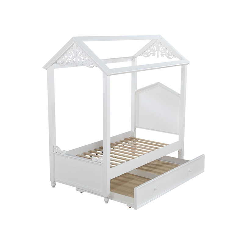 ACME Rapunzel Full Bed in White