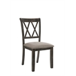 ACME Claudia II Side Chair (Set of 2) in Weathered Gray