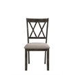 ACME Claudia II Side Chair (Set of 2) in Weathered Gray