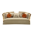ACME Daesha Sofa in Antique Gold Wood Trim