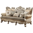 ACME Ranita Fabric Upholstered Sofa in Champagne and Beige