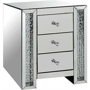 ACME Nysa Accent Table in Mirrored