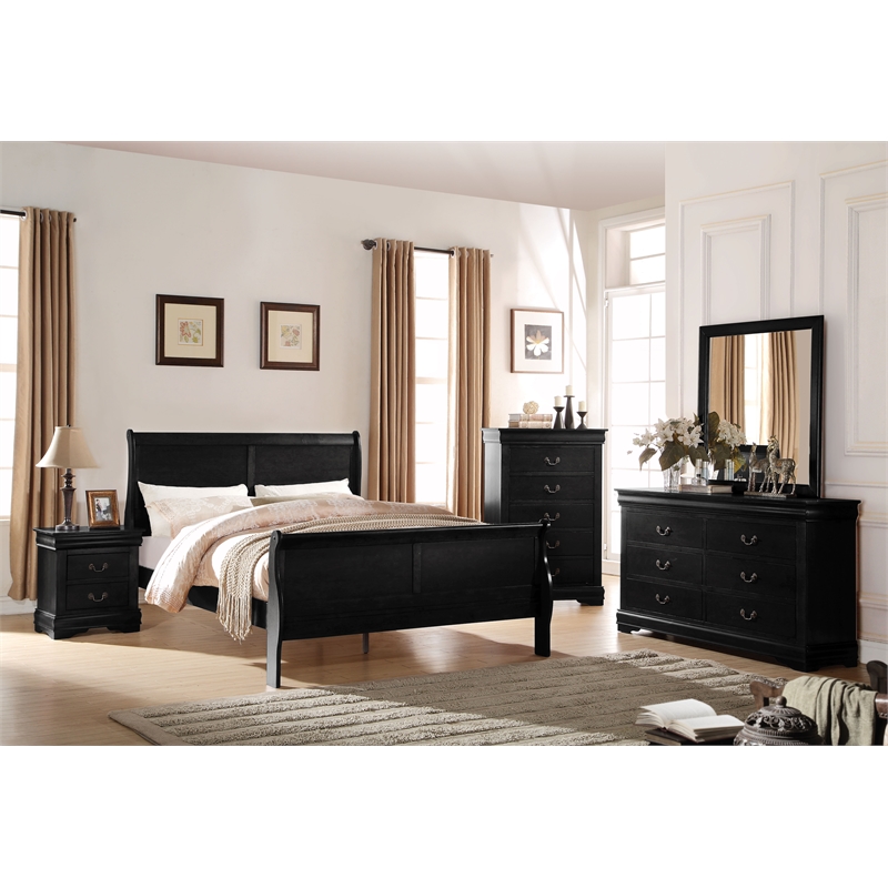 ACME Louis Philippe Chest in Black