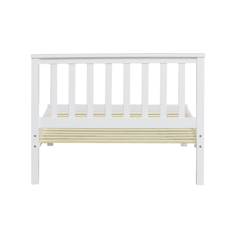 ACME Freya Wooden Twin Panel Bed in White