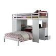 ACME Freya Wooden Twin Panel Bed in White
