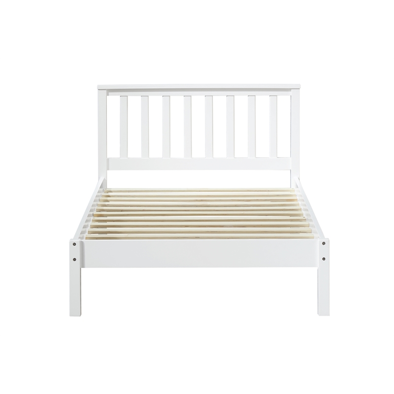 ACME Freya Wooden Twin Panel Bed in White