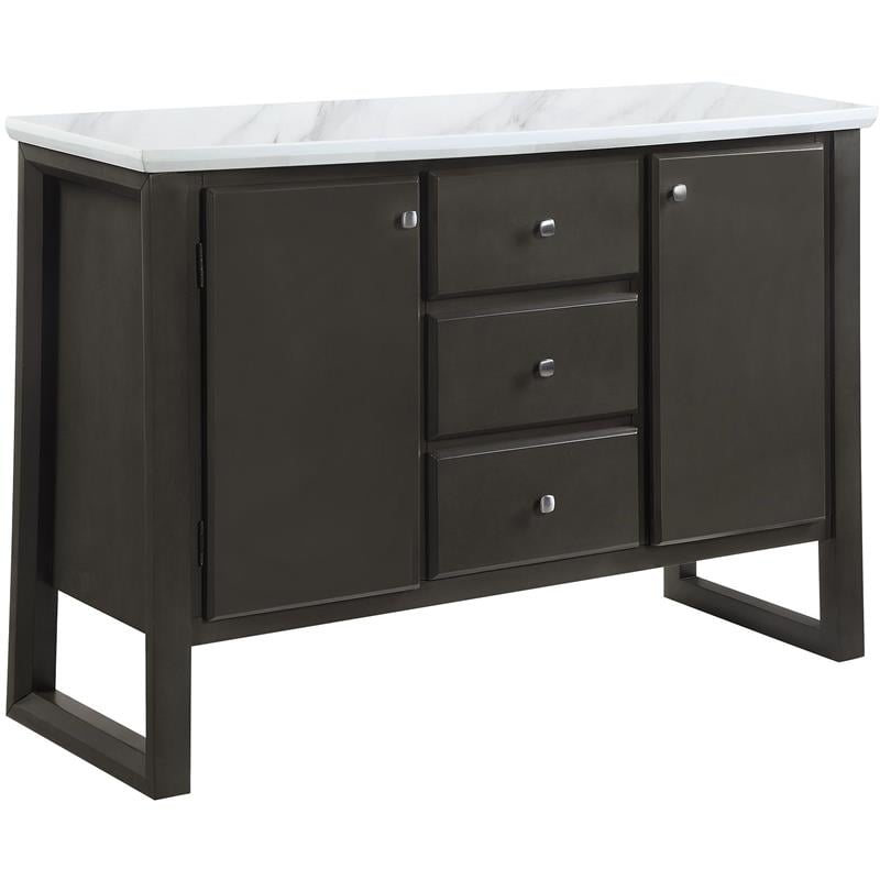 ACME Madan Server in Gray Oak Finish