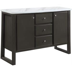 ACME Madan Server in Gray Oak Finish