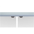 ACME Gaines 2-Door Accent Cabinet with Metal Legs in Gray High Gloss