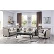 ACME Zemocryss Tight Back Sofa with Loose Seat Cushion in Beige Fabric