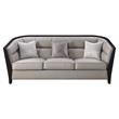 ACME Zemocryss Tight Back Sofa with Loose Seat Cushion in Beige Fabric
