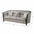 ACME Zemocryss Tight Back Sofa with Loose Seat Cushion in Beige Fabric