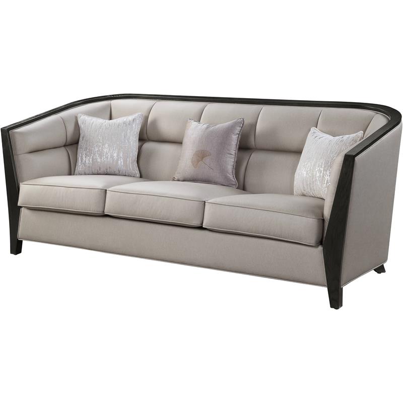 ACME Zemocryss Tight Back Sofa with Loose Seat Cushion in Beige Fabric