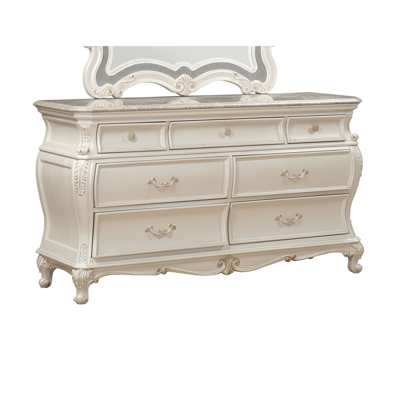 ACME Chantelle Dresser in Pearl White
