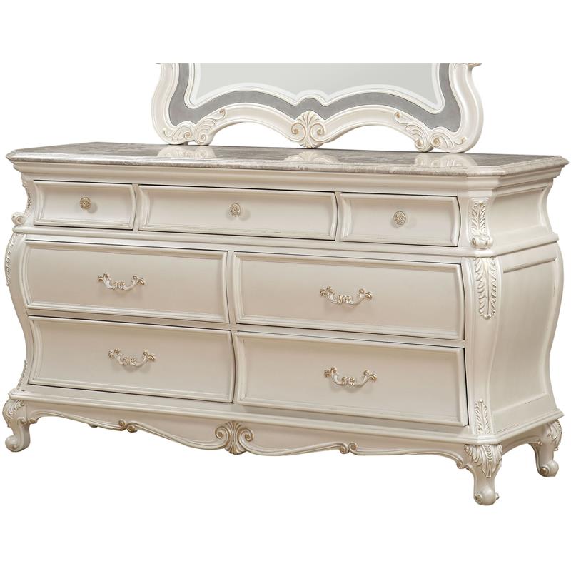 ACME Chantelle Dresser in Pearl White
