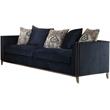 ACME Phaedra Sofa with 5 Pillows in Blue Fabric