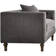 ACME Sidonia Chair (with 1 Pillow) in Gray Velvet