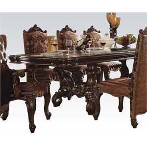 ACME Versailles Dining Table with 2 Extension Leaves in Cherry Oak
