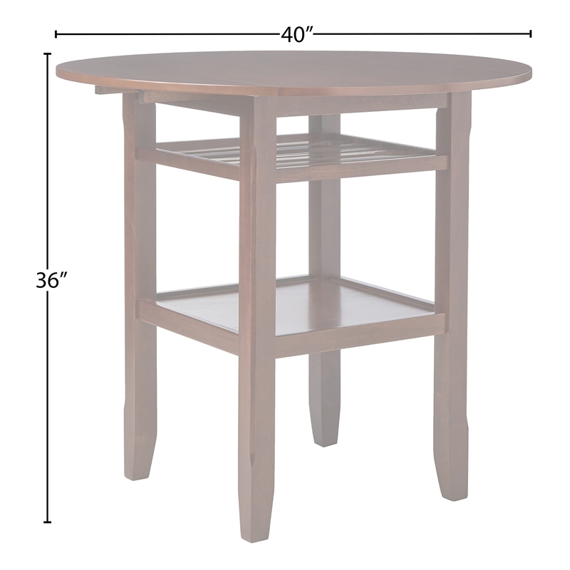 ACME Tartys Counter Height Table in Cherry
