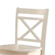 ACME Tartys Wooden Counter Height Chair in Cream Set of 2