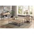 ACME Brantley 2-Drawer Wooden Coffee Table in Oak and Sandy Black