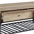 ACME Brantley 2-Drawer Wooden Coffee Table in Oak and Sandy Black