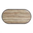 ACME Brantley Oval Wooden Coffee Table in Oak and Sandy Black