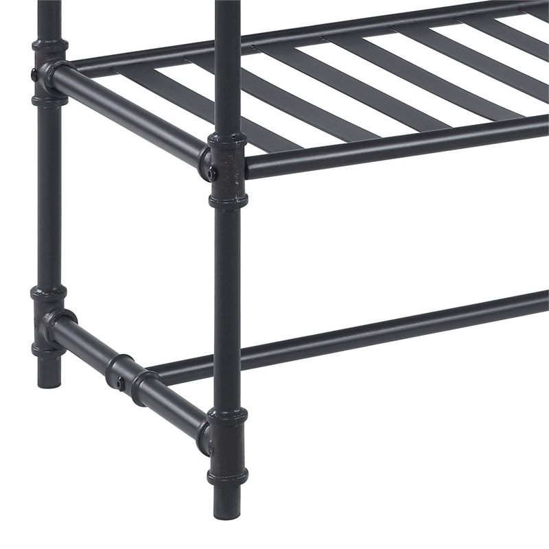 ACME Brantley 3-Drawer Wooden Rectangular Sofa Table in Oak and Sandy Black