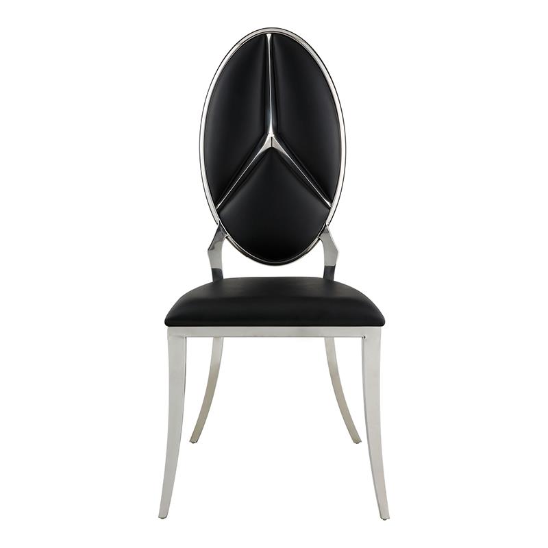 ACME Cyrene Side Chair (Set-2) in Black