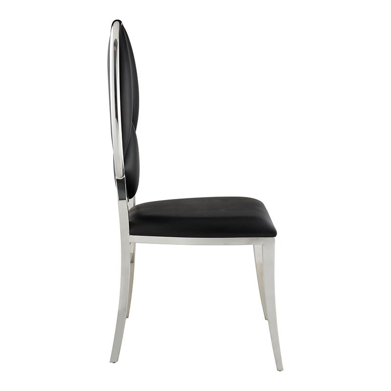 ACME Cyrene Side Chair (Set-2) in Black