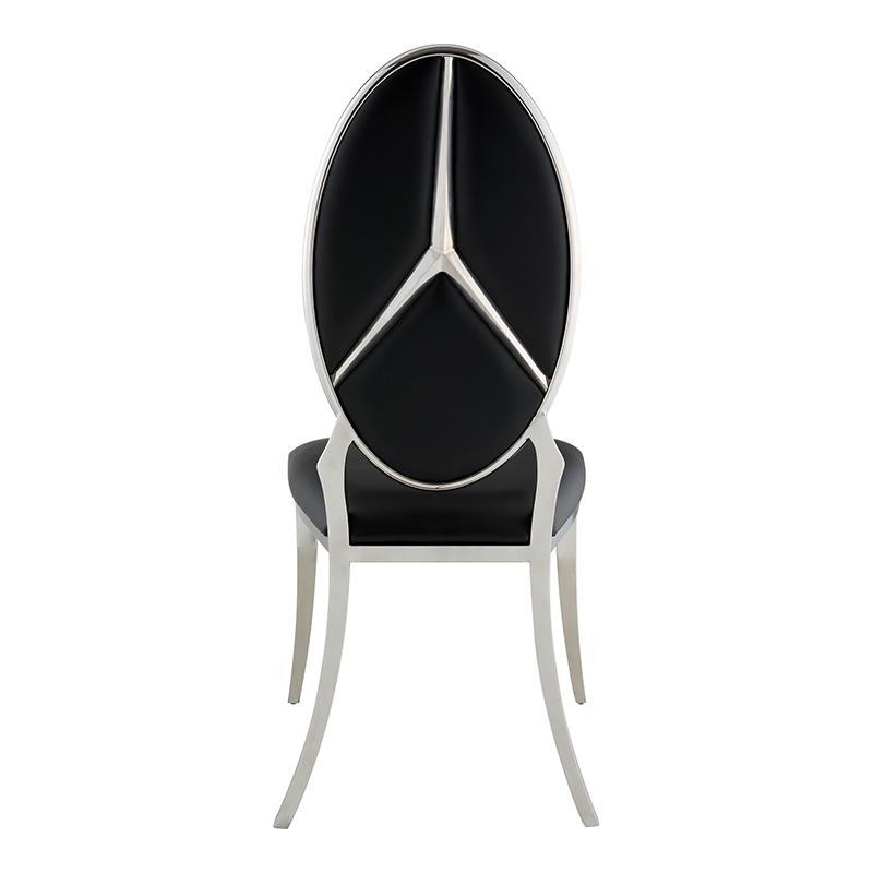 ACME Cyrene Side Chair (Set-2) in Black