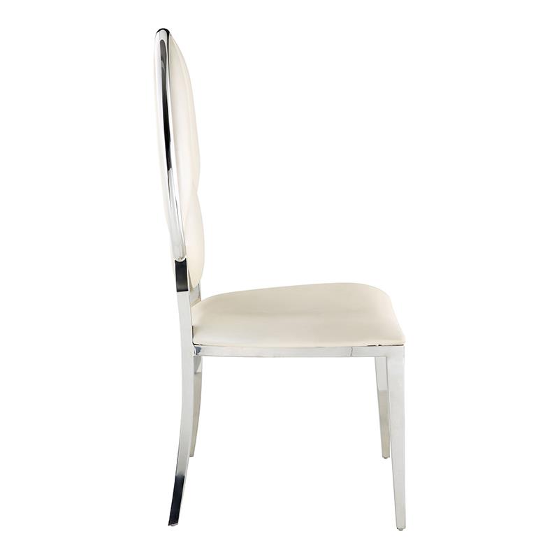 ACME Cyrene Side Chair (Set-2) in Beige