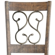 ACME Raphaela Side Chair in Black and Weathered Cherry (Set-2)