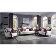 ACME Nurmive Chair with 2 Pillows in Beige Fabric