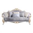 ACME Galelvith Fabric Upholstered Sofa with 5 Pillows in Gray