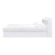 ACME Perse Wood Queen Platform Bed with Under Storage in White