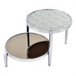 ACME Abbe Coffee Table in Glass and Chrome