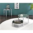 ACME Abbe Coffee Table in Glass and Chrome